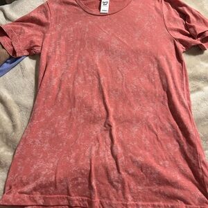 Daisy Warm Coral Short Sleeve Top